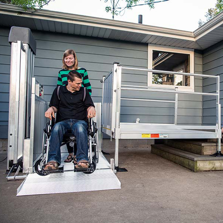 Surprise exterior porchlift scooter lift outside stairs